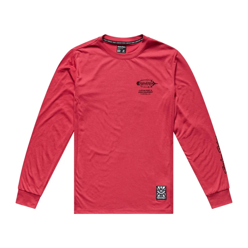 Maglia TROY LEE DESIGNS SKYLINE RIDE FEATHERED a maniche lunghe Ember Red XL