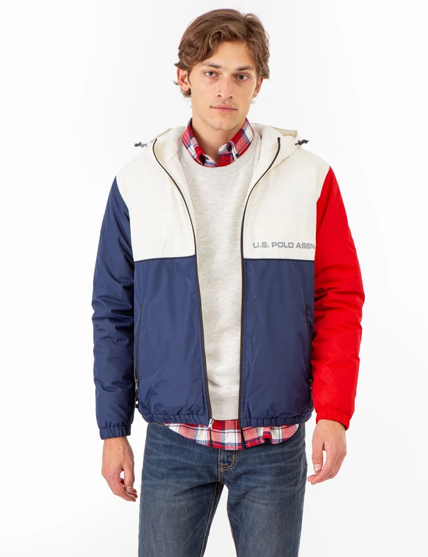 COLORBLOCK AMERICANA WINDBREAKER VANILLA PREP / XL