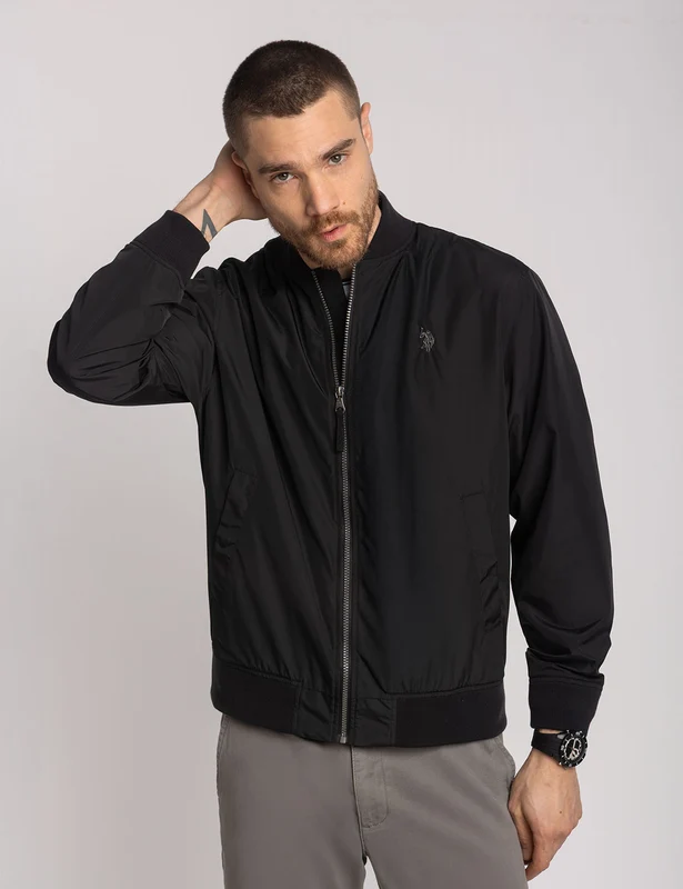 LIGHTWEIGHT BOMBER JACKET Black / S