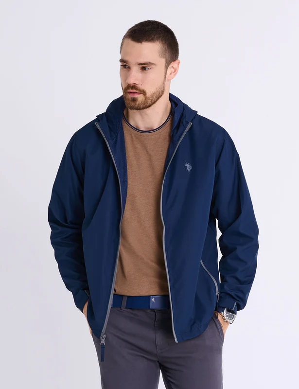 HOODED WINDBREAKER Classic Navy / XL