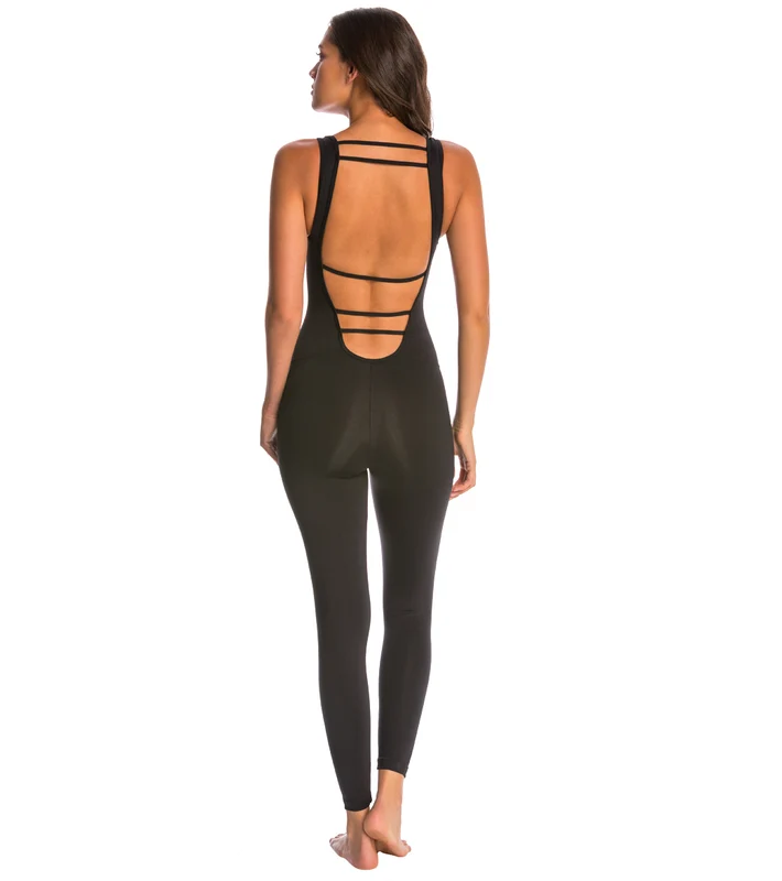 KORAL Jet Yoga & Dance Long Leotard Black / L