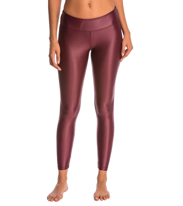 KORAL Lustrous Yoga Leggings Wine / XS