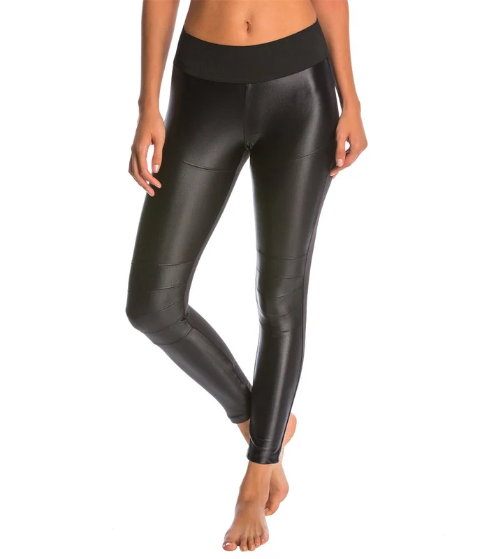KORAL Moto Yoga Leggings Wine/Black / M