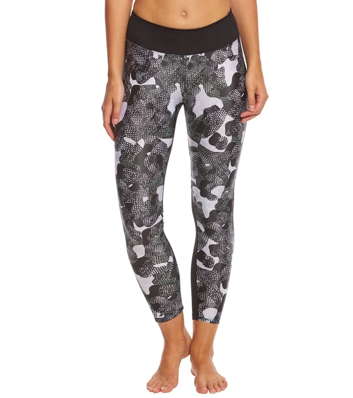 KORAL Emulate Mid Rise Yoga Leggings Snake Camo/Black / S