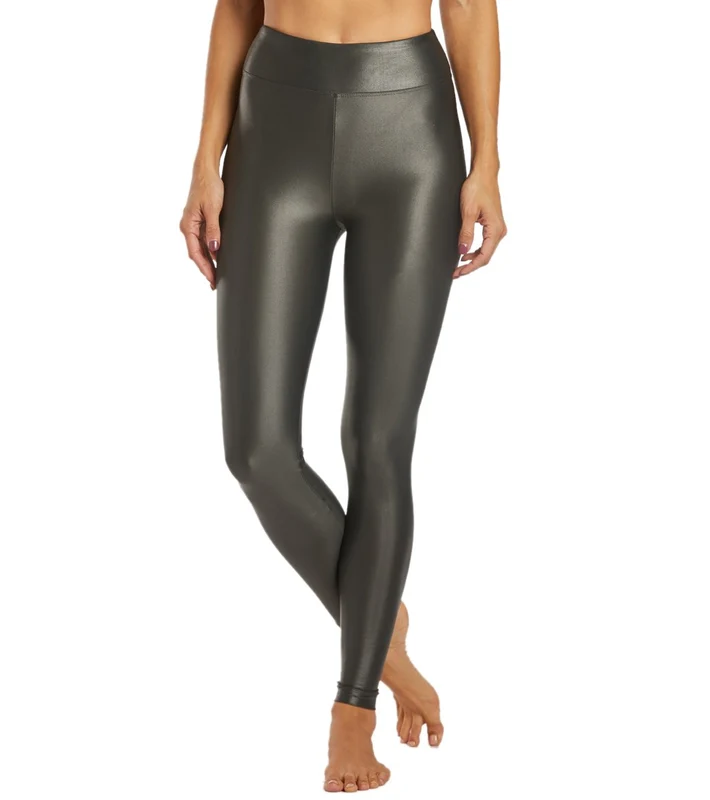 KORAL Lustrous High Rise Yoga Leggings Gunmetal / S