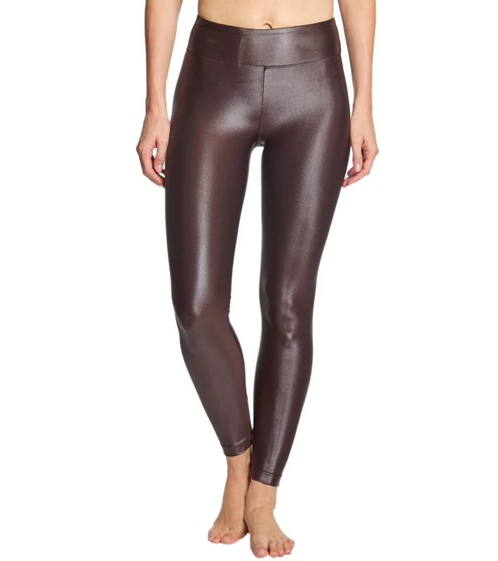 KORAL Lustrous High Rise Yoga Leggings Chocolate / XS