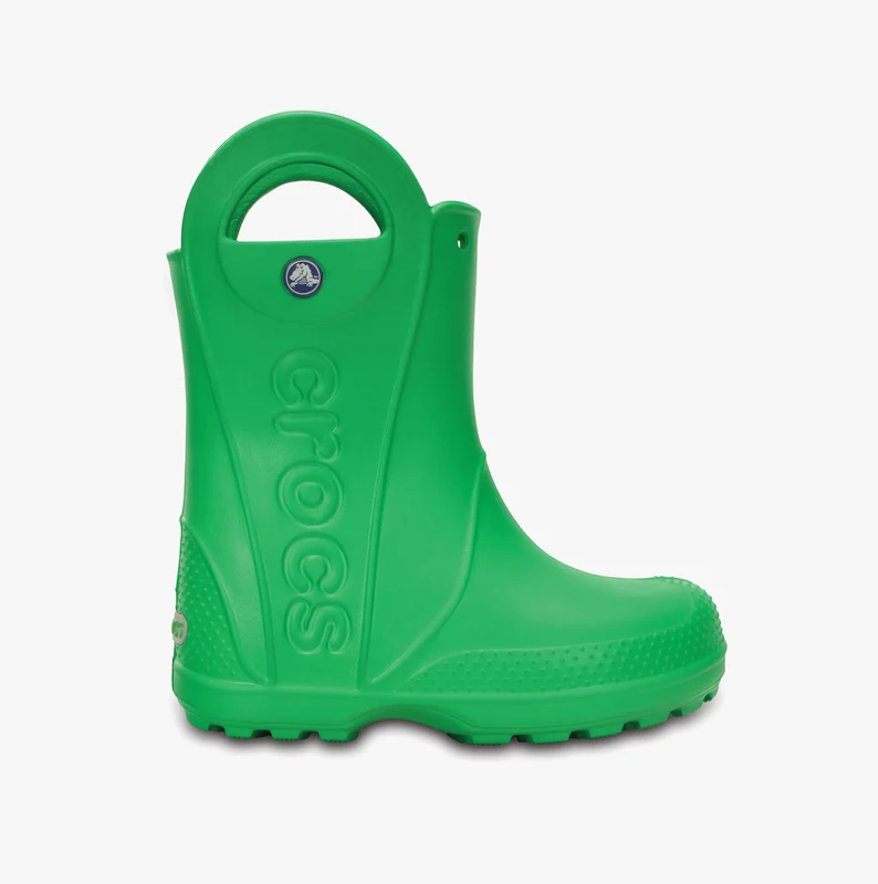 Crocs 12803-3E8 HANDLE IT RAIN BOOT Kids Wellies Green UK 8 (Small Kids)