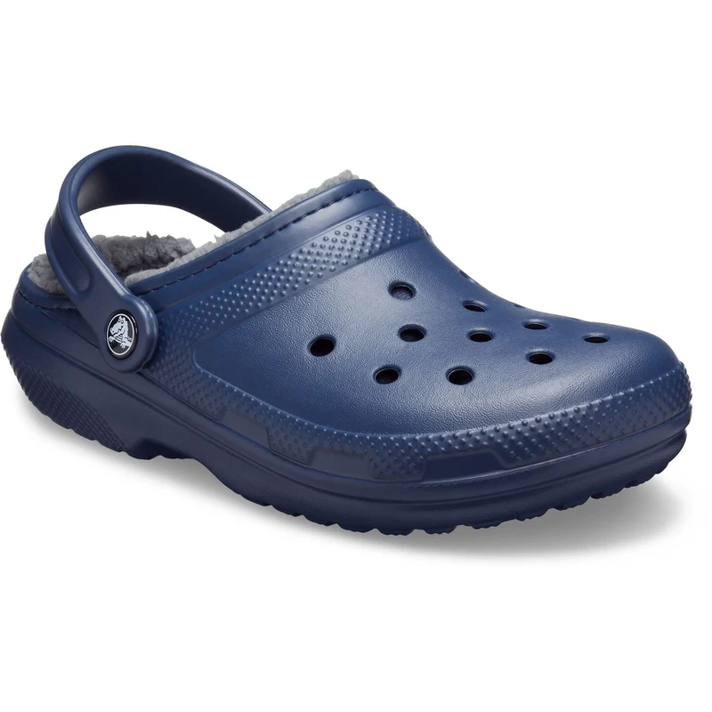 Crocs Classic Lined Synthetic Navy/Charcoal Clogs US M5 - W7
