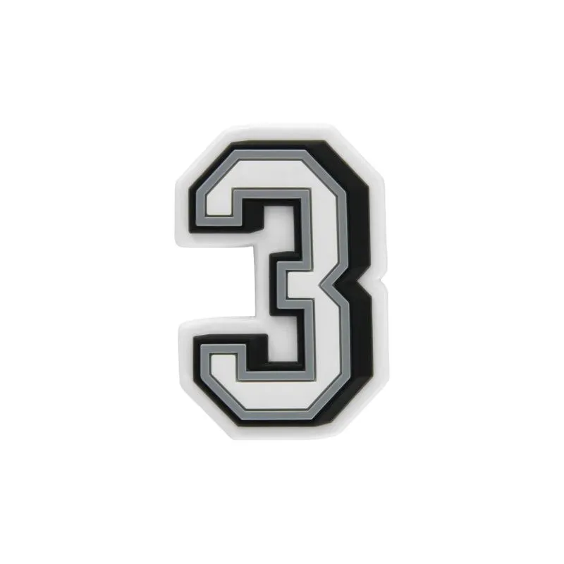 Jibbitz Charm Numero 3 Unico - Un