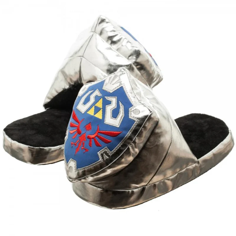 Legend of Zelda Link's Shield Adult Plush Slipper Small