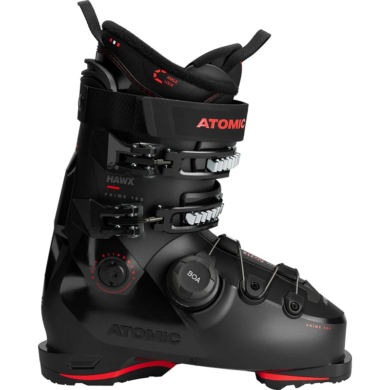 Clapari Unisex Atomic Hawx Prime 100 Boa Black/Red / 28/28.5 Mondo