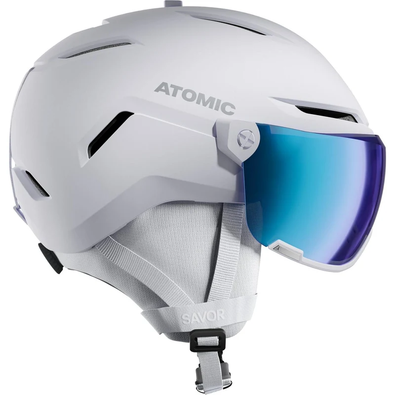 Atomic Savor Visor Stereo Ski Helmet - White Heather 59-63
