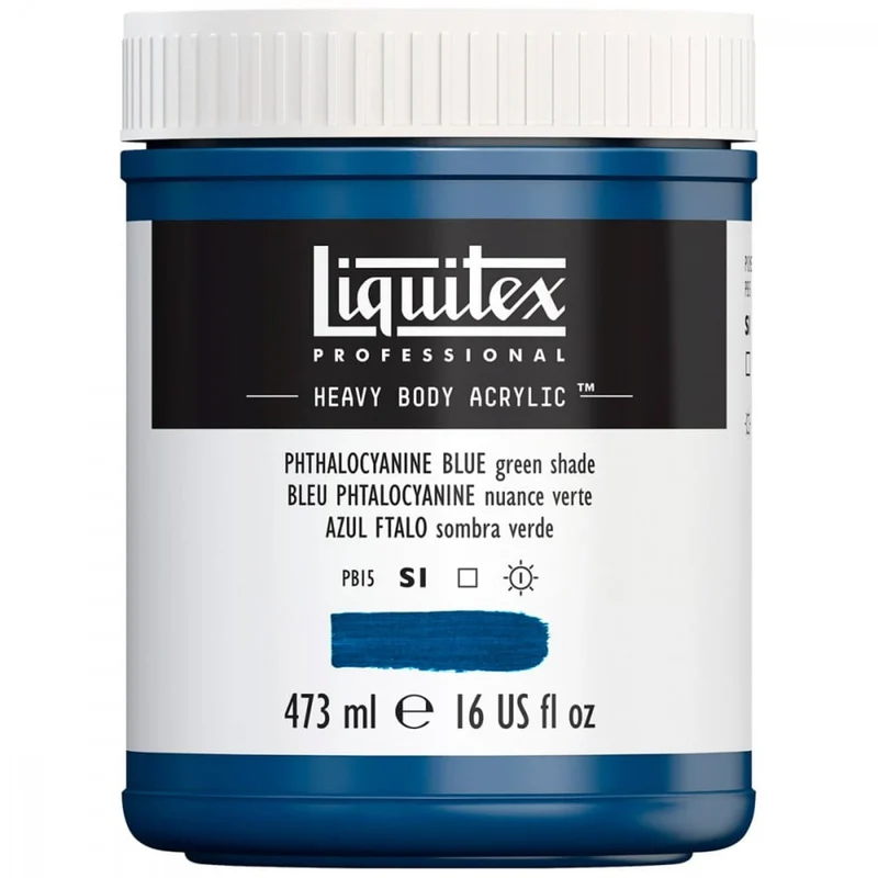 Tinta Acrílica Liquitex Heavy Body 473ml S1 316 Phathalocyanine Blue Green
