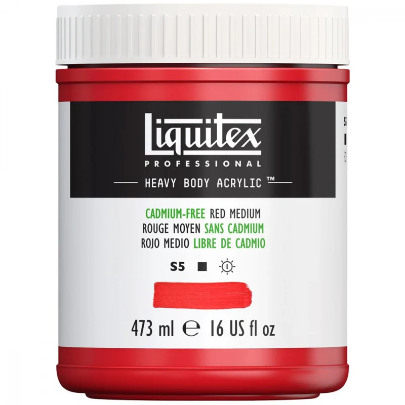 Tinta Acrílica Liquitex Heavy Body 473ml S4 894 Cadmium Free Red Medium