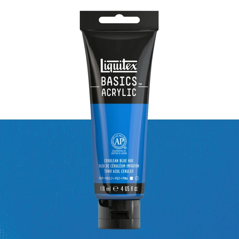 Tinta Acrílica Liquitex Basics 118ml 470 Cerulean Blue Hue