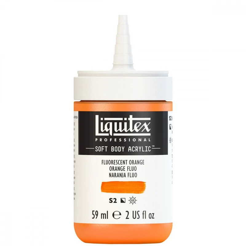 Tinta Acrílica Liquitex Soft Body 59ml S2 982 Fluorescent Orange