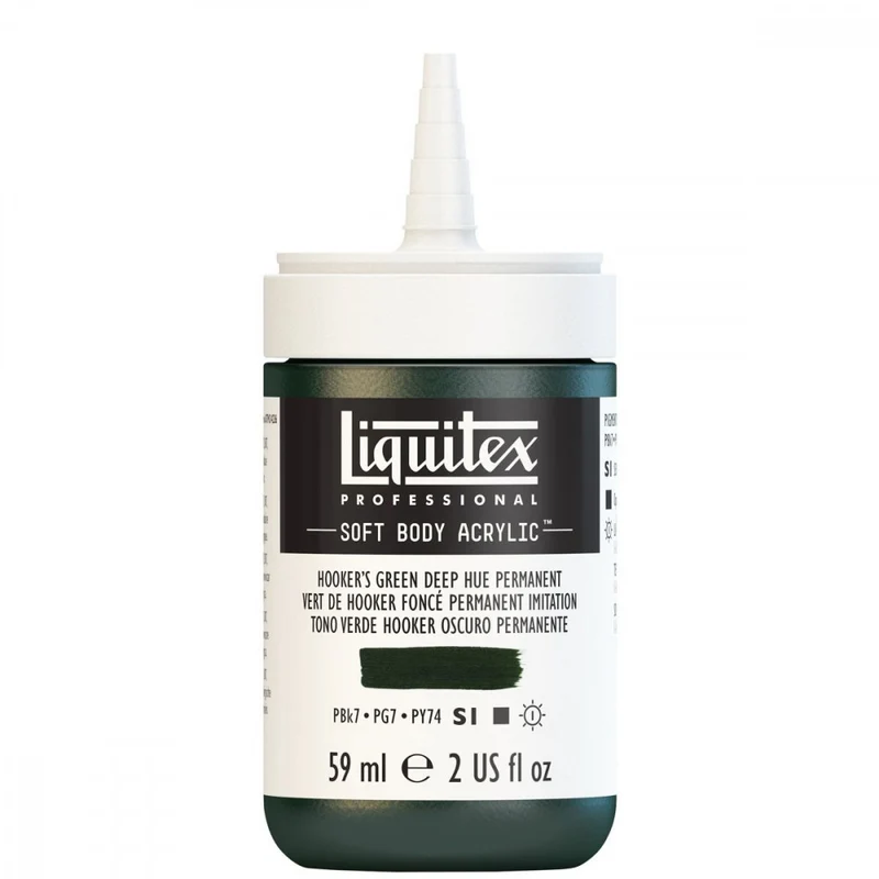 Tinta Acrílica Liquitex Soft Body 59ml S1 225 Hooker's Green Deep Permanent