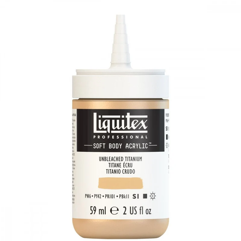 Tinta Acrílica Liquitex Soft Body 59ml S1 434 Unbleached Titanium