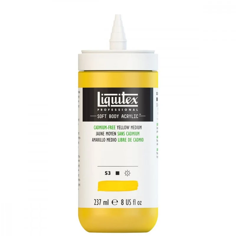 Tinta Acrílica Liquitex Soft Body 237ml S3 890 Cadmium Free Yellow Medium