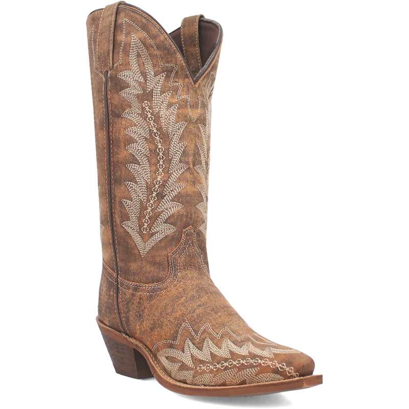 Laredo Tan/Tan EmmyLee Women's Leather Boots 52189 TAN / 10 / M
