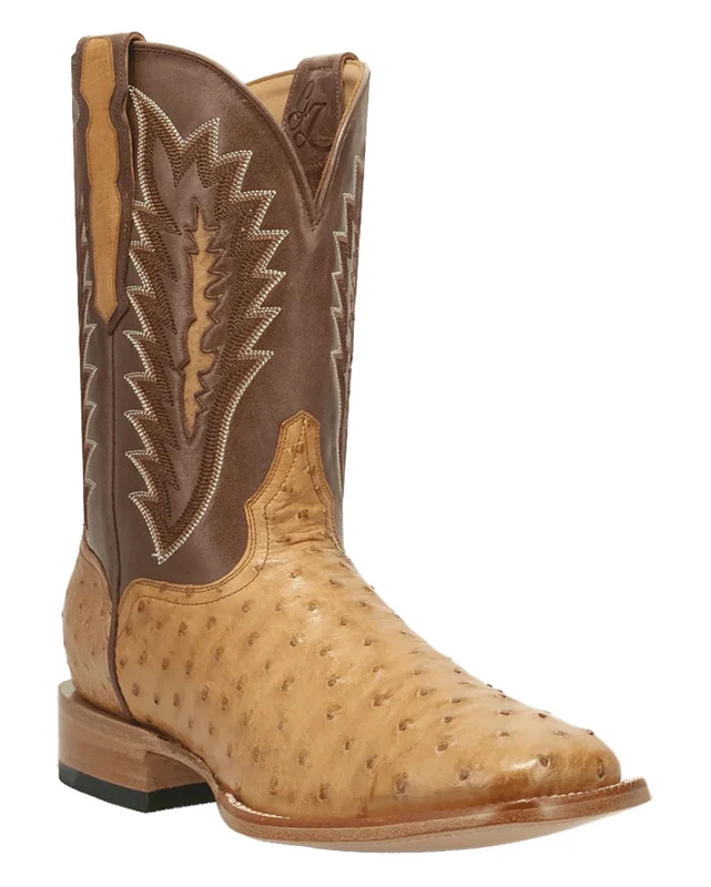 Men's Gold Label Brannan Exotic Western Boots - Gl103 8.5 / EW / TAN/BROWN