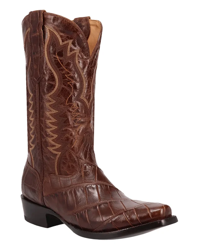 Men's Gold Label Delano Western Boots - Gl108 9 / EW / Brass