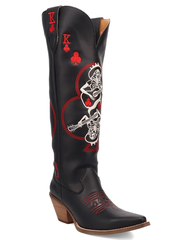 Women's King Of Clubs Western Boots 8.5 / M / Black