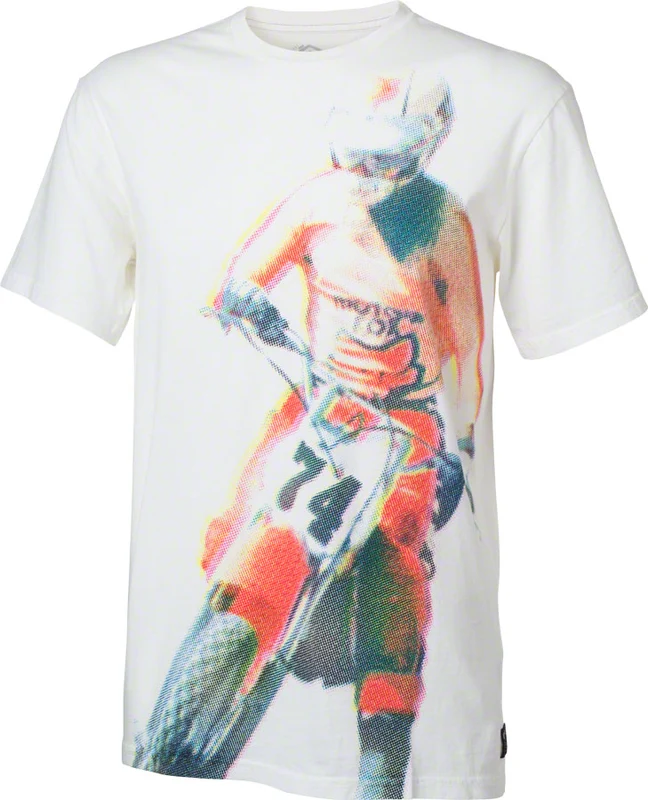 Fox Racing Divide Line. Line T-Shirt Vintage White MD
