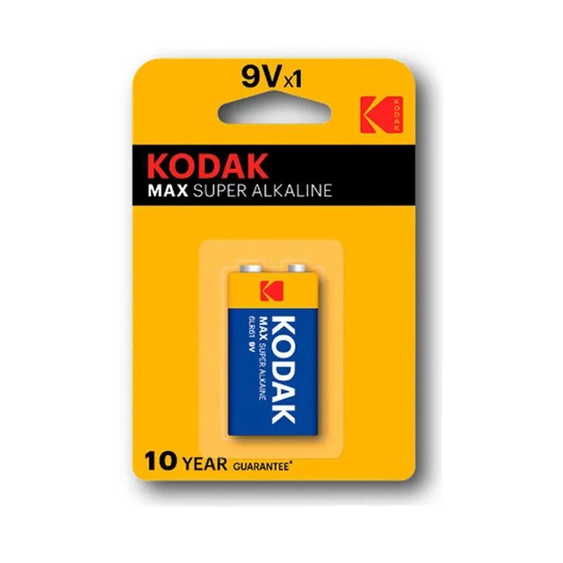 Pilha Kodak 9v Alcalina Max Super