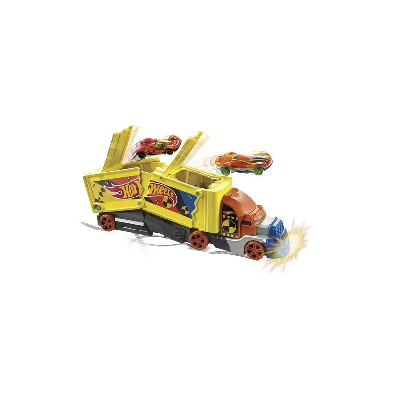 Conjunto Carro e Caminhão de Batidas Hot Wheels
