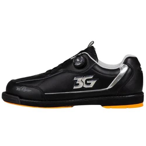 3G Mens Dial Racer Black/Chrome Right Hand Bowling Shoes 9.5