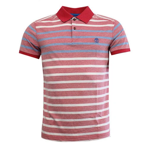 Timberland Earthkeepers Mens Washed Red Polo Shirt M