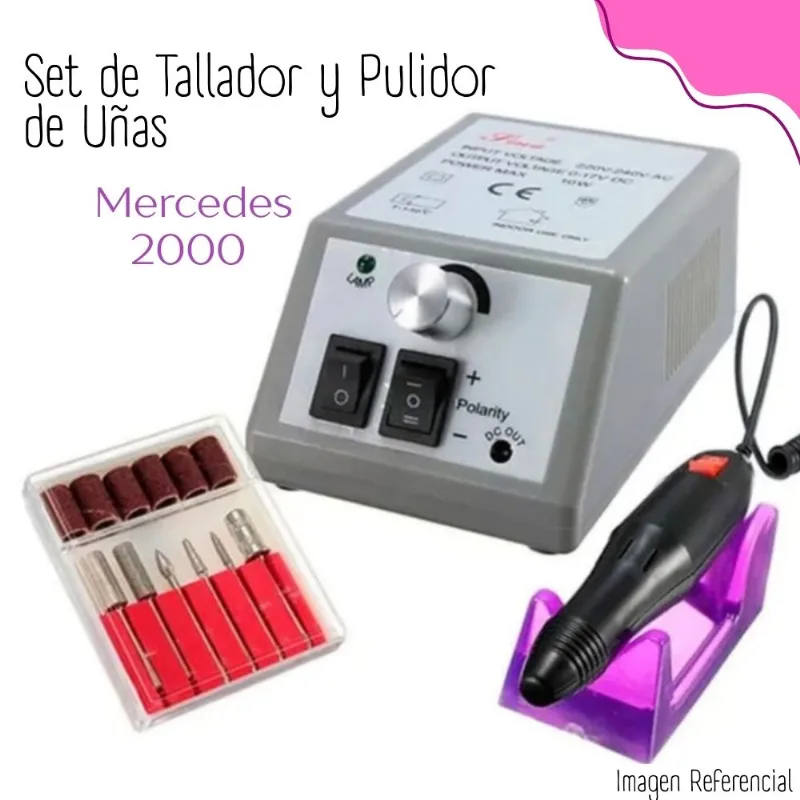SET DE TALLADOR Y PULIDOR DE UÑAS MERCEDES 2000