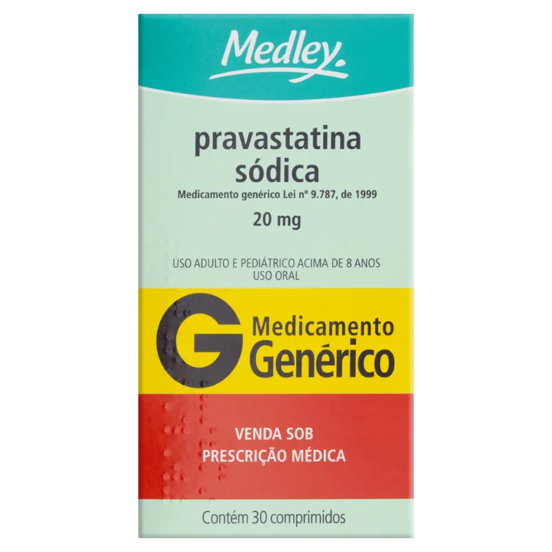 Pravastatina Sod 20Mg 30Cprs - Med (G)