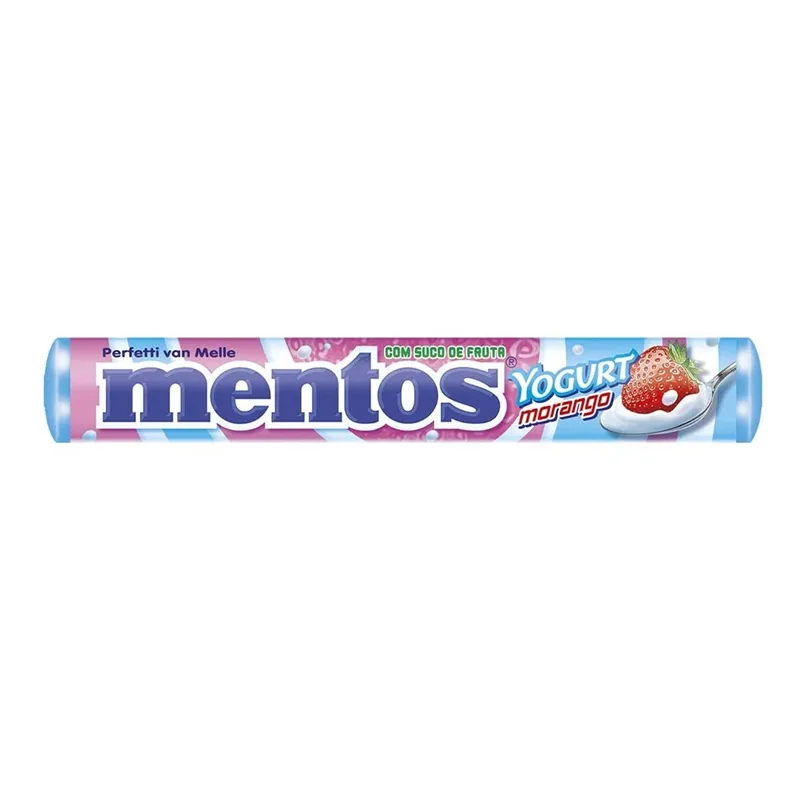 Bala Mastigavel Mentos 38g Yogurt