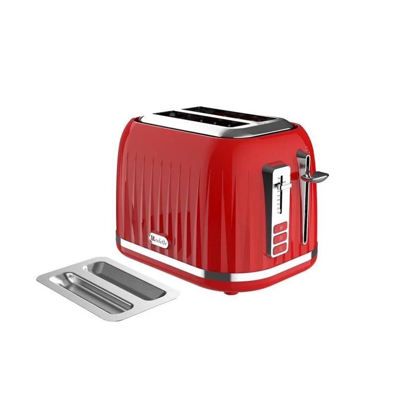 Odette Jukebox Series 2-Slice Bread Toaster (Red) Red