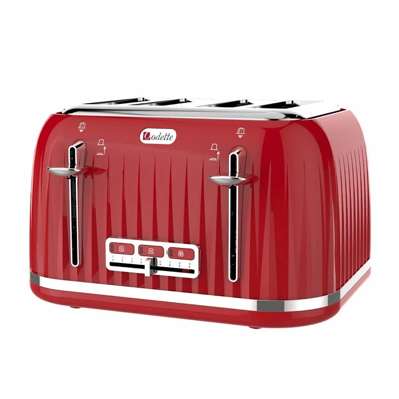 Jukebox Series 4-Slice Bread Toaster (Red) Red
