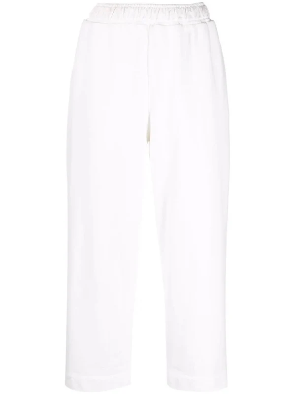 Proenza Schouler Cropped White Sweatpants With Minimalist Design And Relaxed Fit standard XL