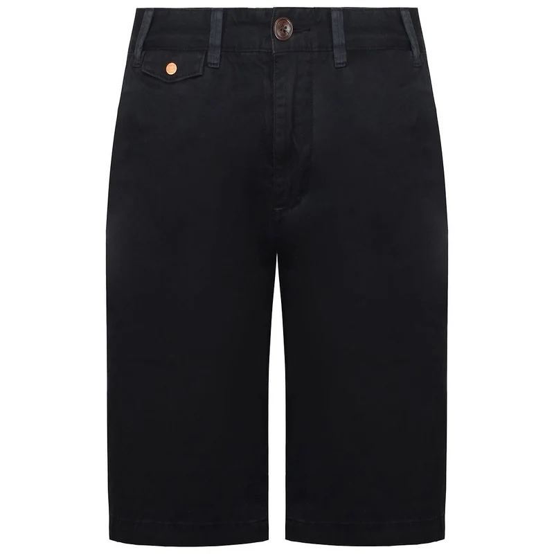 Barbour Neuston Twill Mens Navy Blue Shorts 36