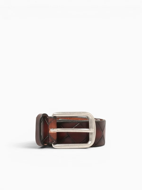 Basktweave Belt Tan Leather Tan / 38