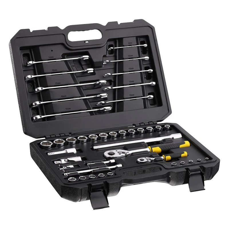 STANLEY STMT82832-LA Socket and Combination Wrench Set, Chrome, Pack of 2