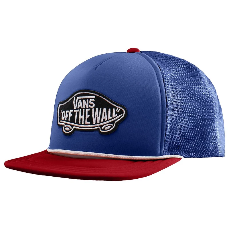 Vans Off The Wall Logo Mens Blue/Red Cap One Size