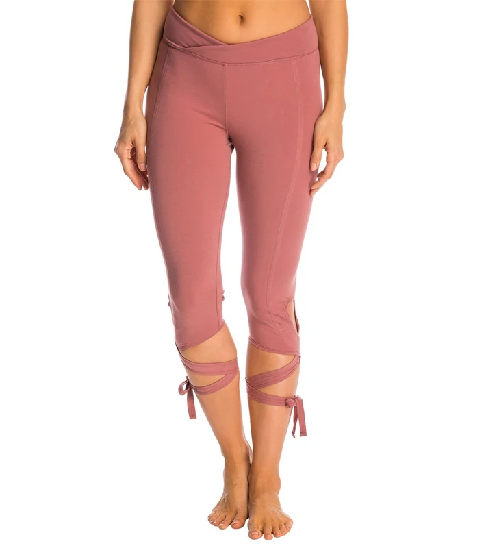 Free People Movement Turnout Yoga Capris Mauve / M