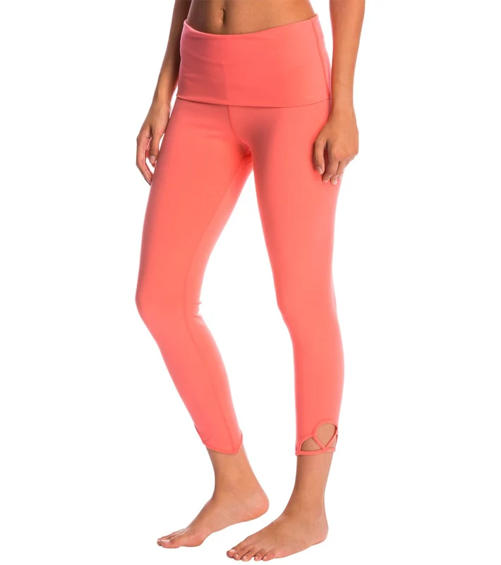 Free People Moonshadow High Waisted Yoga Capris Pink / XS