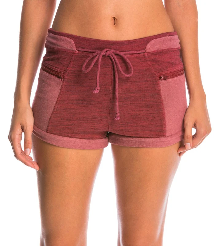 Free People Cheeky Yoga Shorts Plum / M