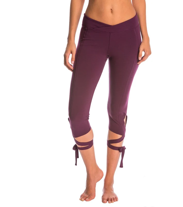 Free People Movement Turnout Yoga Capris Purple / L