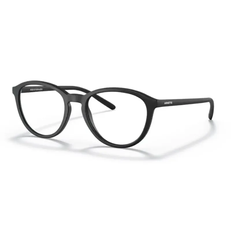 Óculos de Grau Masculino Arnette AN7210 Redondo Preto Fosco