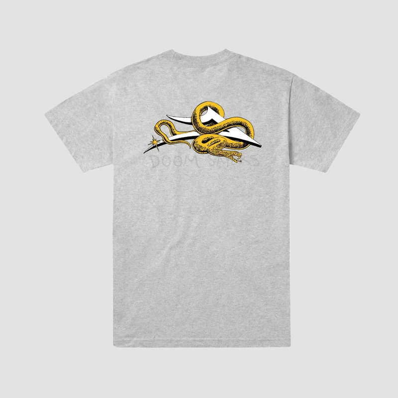 Lakai Doomsayers Flare Snake T-Shirt Heather Grey X-Large / Grey
