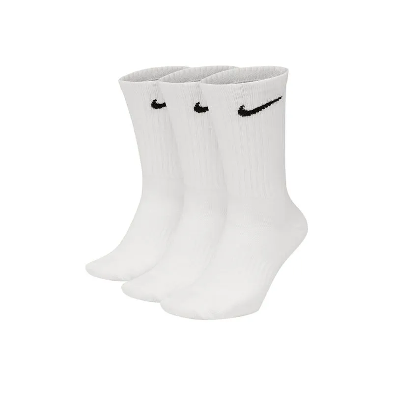 Media Nike Unisex Everyday Ltwt Crew 3p Talle: 45-48 - Color: Blanco