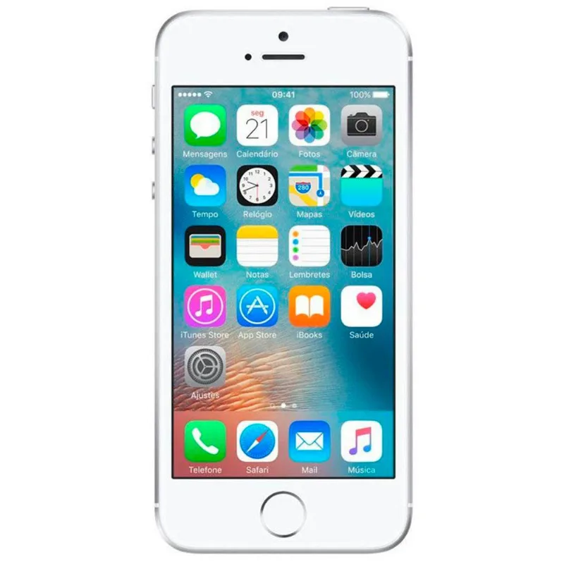 Usado: iPhone SE 64GB Prateado Bom - Trocafone